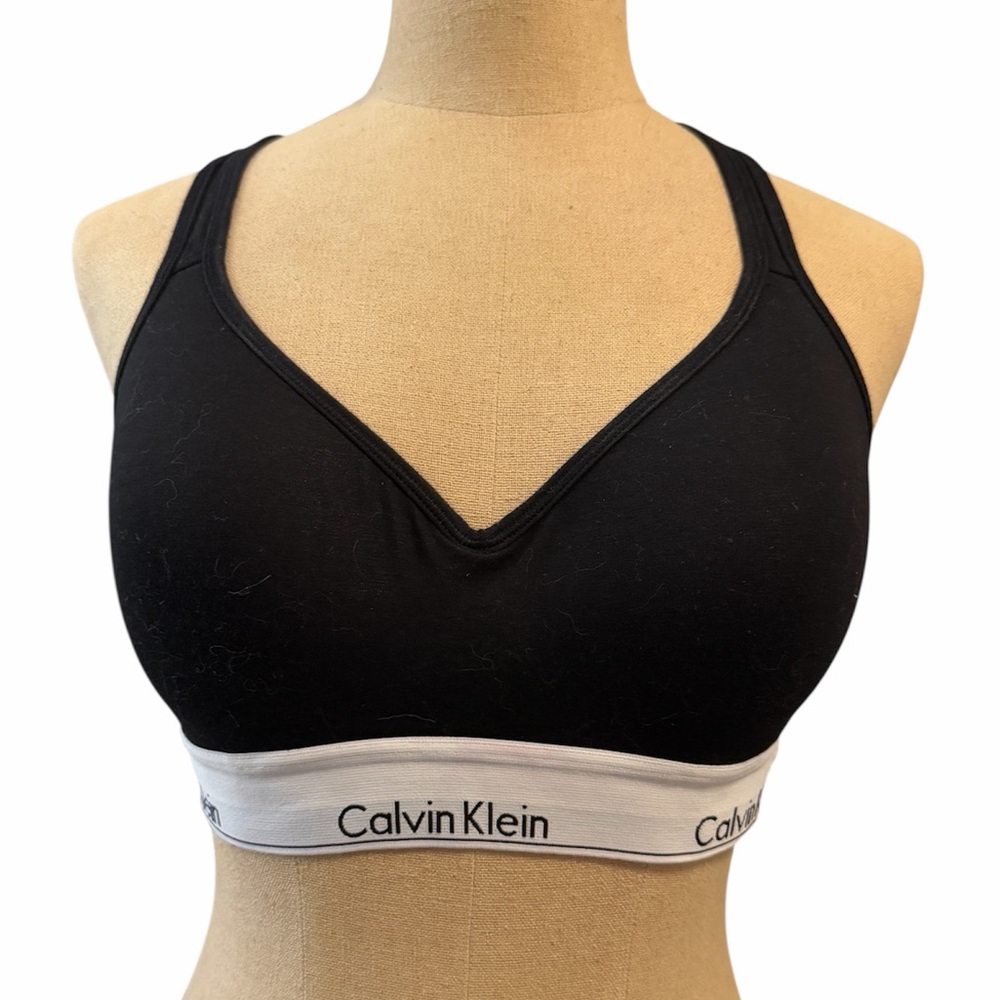 Calvin Klein Black and White Sports Bra